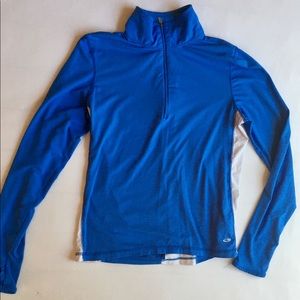 Blue athletic jacket - quarter zip up